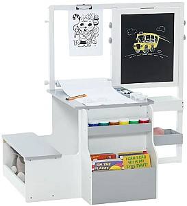 Masă de scris pentru copii Costway TM10078HB Light Grey
