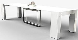 Стол ArtFlame Cubisto Glossy White (Глянцевый белый) 2.6м