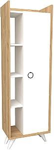 Dulap de baie Trendy Ilgim Stejar (Bej)/Alb