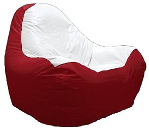 Fotoliu puf Relaxtime HiPoly Medium Red/White