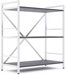 Etajera Nex Loft Alb/Antracit (Gri)