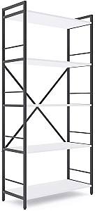 Etajera Nex Loft Antracit (Gri)/Alb 5 rafturi