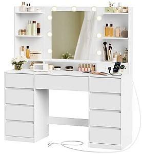 Masa de machiaj Songmics Vasagle Kailyn RDT141WB02 Led White