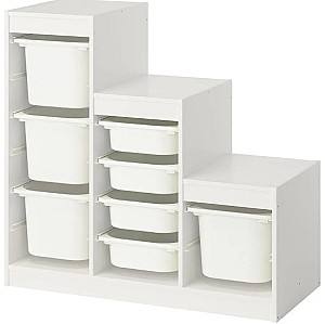 Etajera IKEA Trofast 8 cutii 99x44x94 Alb