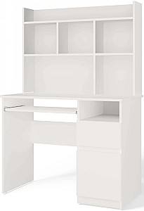 Компьютерный стол TopEshop Porto Right со стеллажом White