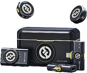 Microfon voce Hollyland LARKM2COMBO-BLK