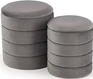 Bancheta Halmar Pacho 2pcs Grey