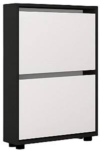 Обувница Mobildor Lux Leo Slim (50x16x86H см) Антрацит/Белый