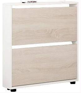 Обувница Mobildor Lux Leo Slim (50x16x86H см) Белый/Сонома