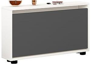 Обувница Mobildor Lux Leo Slim (50x16x47H см) Белый/Антрацит