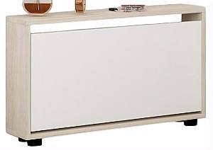 Обувница Mobildor Lux Leo Slim (50x16x47H см) Сонома/Белый