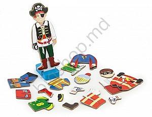 Jucarie interactiva VIGA Magnetic Dress Up - Boy
