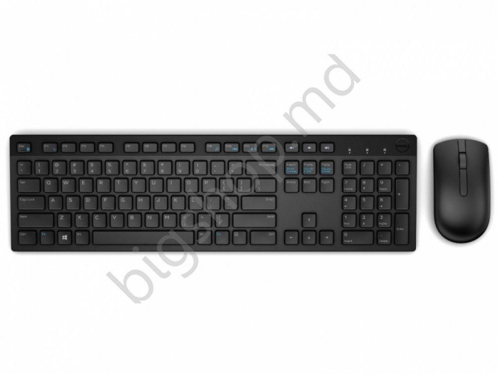 Set tastatura + Mouse DELL Wireless KM636 Multimedia Black