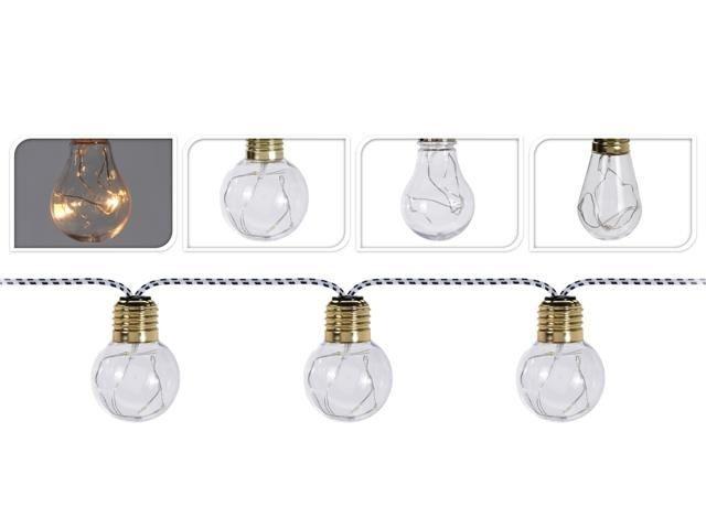 Luminite pentru brad Christmas Set de ghirlande LED 10 lampi argintii, 1.5m