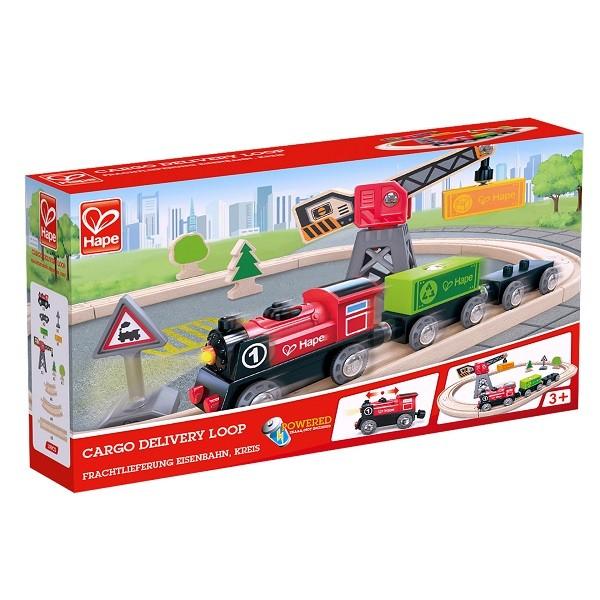 Jucarie interactiva Hape Cargo delivery loop