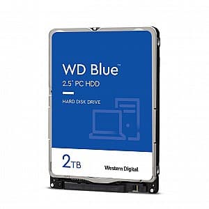 Жестки диск WESTERN DIGITAL 2.5 HDD 2TB WD20SPZX Blue™