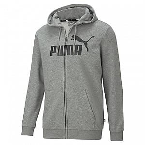 Hanorac barbati Puma Ess Big Logo Fz Hoodie Tr Gray