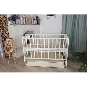 Детская кроватка Carapuz Anghelina Ivory, cu sertar