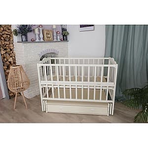 Кроватка детская Carapuz Anghelina Ivory, cu sertar