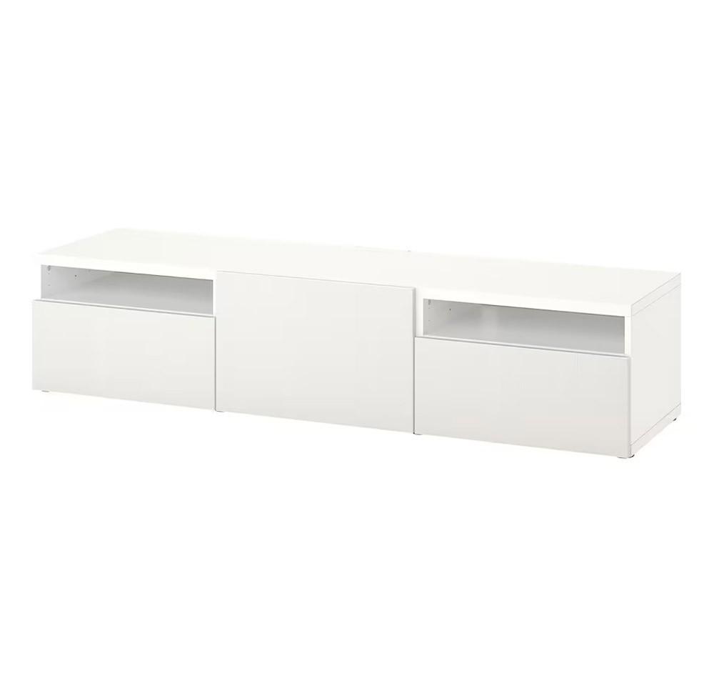 Тумба под телевизор IKEA Besta White/Timmerviken white