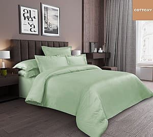 Set lenjerie de pat SATIN DE LUX  Verde Uniton Euro