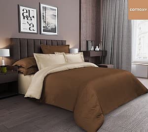 Комплект постельного белья SATIN DE LUX  Uniton Brown/Ivory Euro