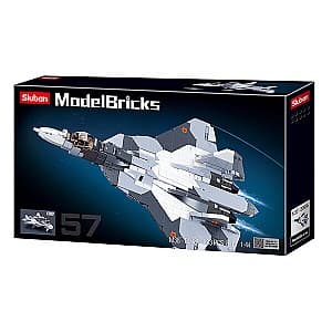 Конструктор Sluban Model Bricks — Su-57 Fighter 2in1
