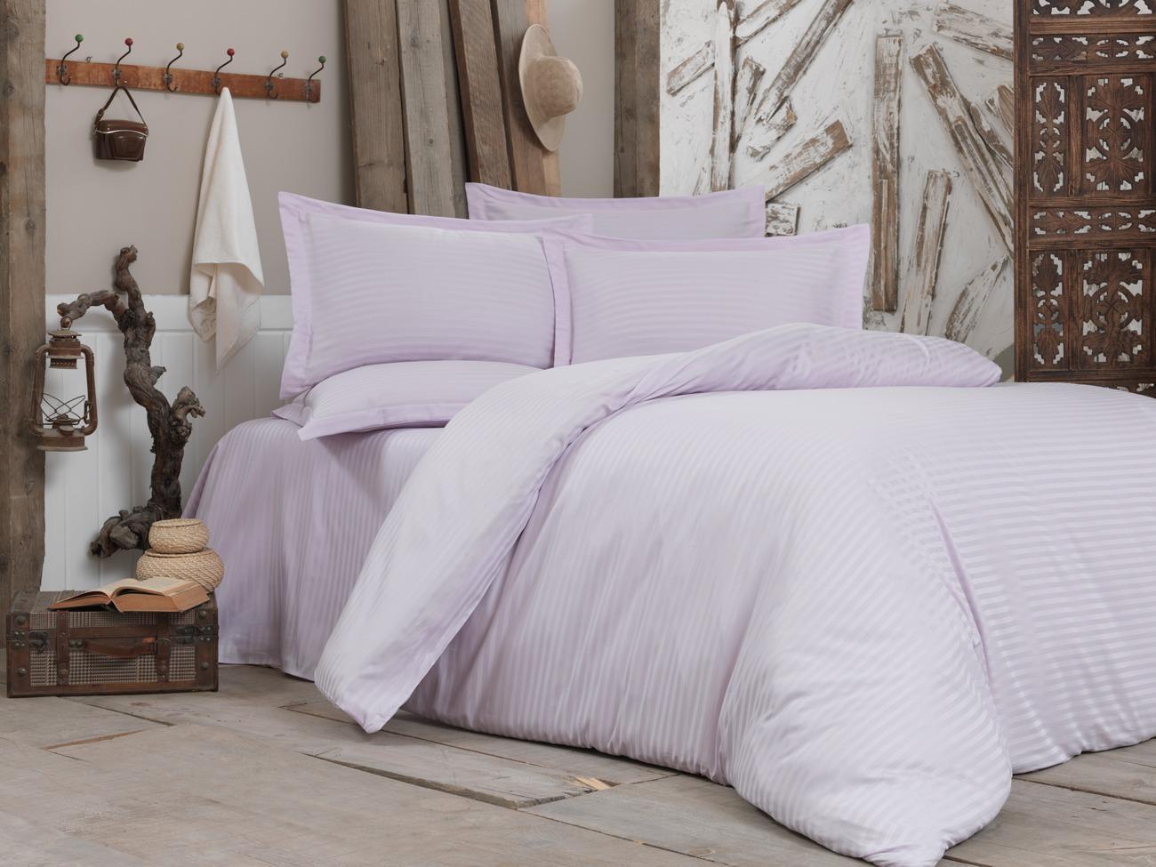 Albituri de pat SATIN DE LUX  Light Pink Euro