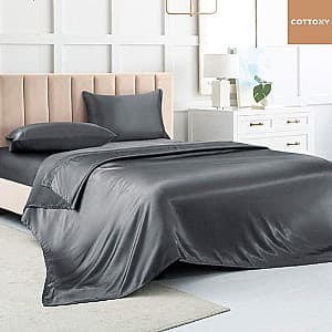 Комплект постельного белья SATIN DE LUX  Charcoal Euro