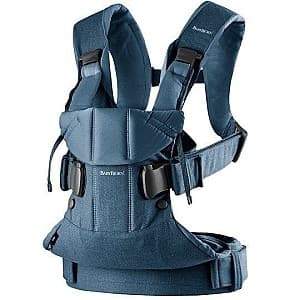 Marsupiu pentru bebelusi BabyBjorn One Denim Midnight Blue