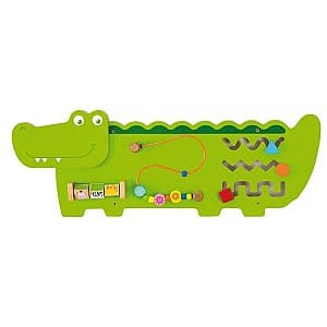 Интерактивная игрушка VIGA Wall Toy-Crocodile