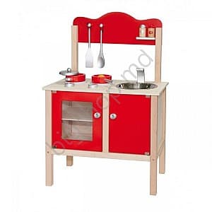 Интерактивная игрушка VIGA Red Kitchen w/Accessories