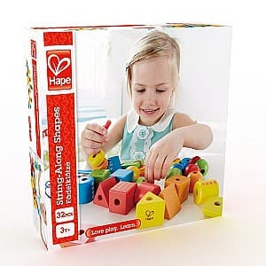 Jucarie interactiva Hape String-Along Shapes