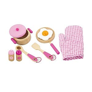 Jucarie interactiva VIGA 50116 Cooking Tool Set  Pink