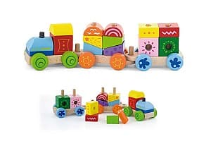 Jucarie interactiva VIGA 50534 Stacking Train