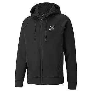 Батник мужкой Puma Classics Tech Fz Hoodie Dk Black