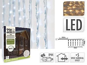Рождественские огни Gimi Водопад 320LED 8 белых струй