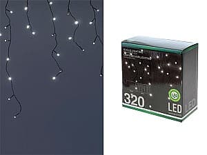 Рождественские огни Christmas Сосульки 320LED белый