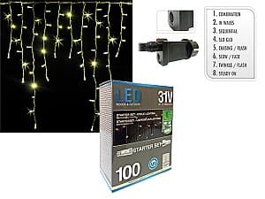 Luminite de Craciun Christmas Turturi 100LED alb-cald