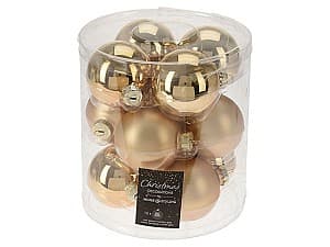 Игрушки для ёлки Christmas Шары 12х60мм золотой