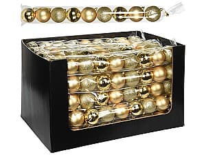 Игрушки для ёлки Christmas Шары 9X60mm золотистые