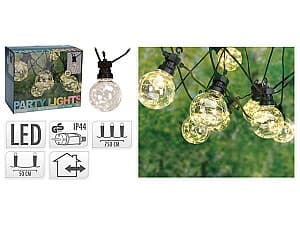 Luminite de Craciun Party Lights 10LED 5cm alb-cald