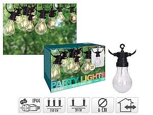 Luminite de Craciun Party Lights 10LED alb-cald