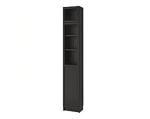 Витрина IKEA Billy / Oxberg black-brown 40x30x237 см