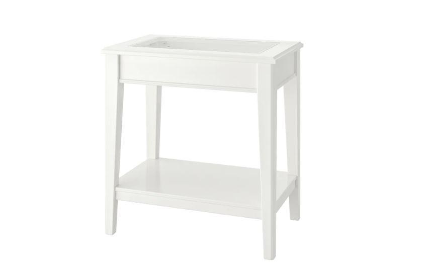 Masuta de cafea, reviste IKEA Liatorp white, glass 57×40 см
