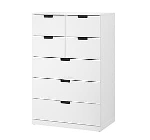 Comoda IKEA Nordli White 80×122 cm (7sertare)