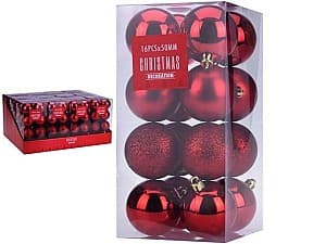 Игрушки для ёлки Christmas Шары 16X50mm красные