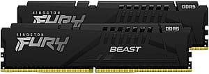 Memorie operativa RAM Kingston Fury Beast 32Gb DDR5-4800MHz 2x16Gb Kit (KF548C38BBK2-32)