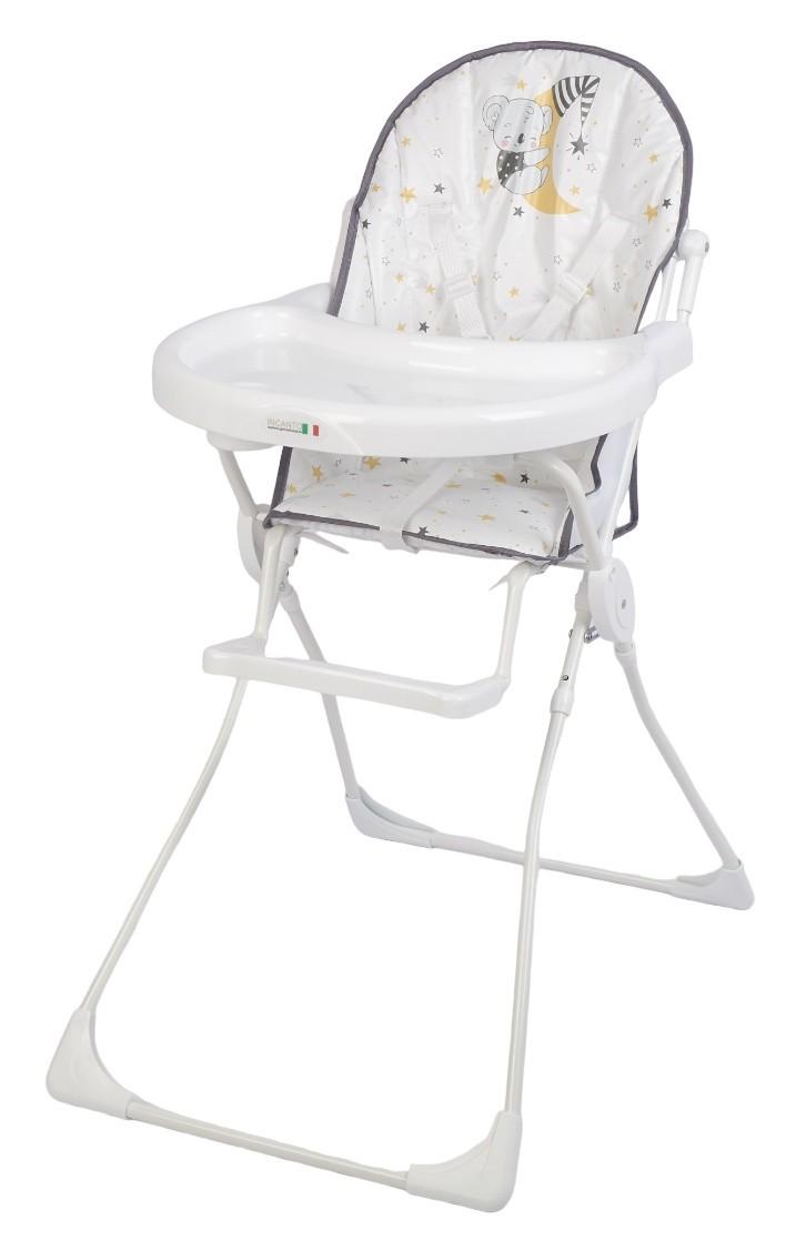 Стул для кормления простой Incanto Koala (ST-0007/2) White