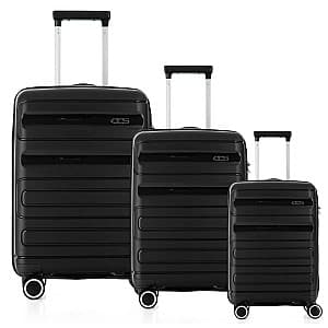 Чемодан CCS 5225 Set Black